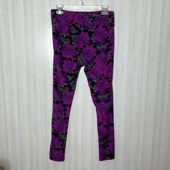 ❤️ 🆕 LULAROE Floral LEGGINGS Size M - Picture 3 of 4